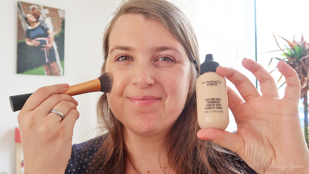 weekend make-up routine MAC body and face foundation