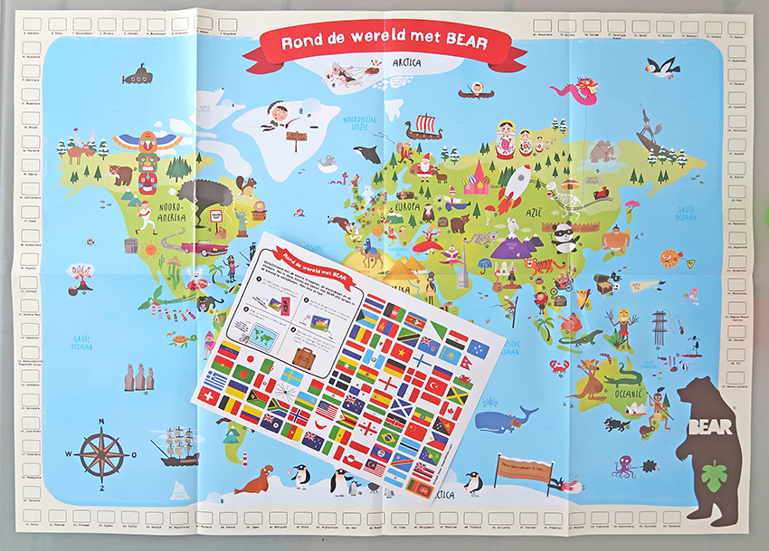 Wereldkaart bear