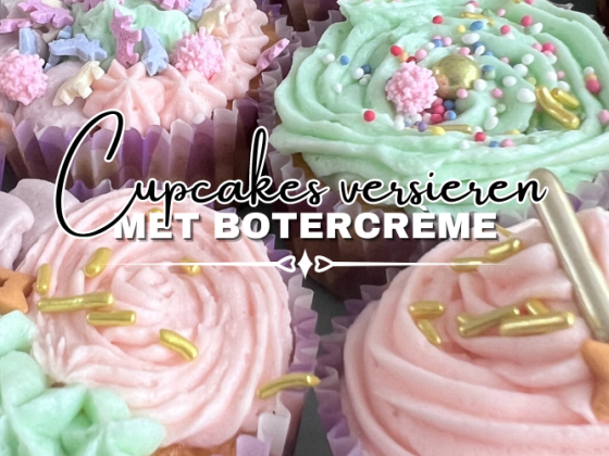 cupcakes versieren met botercrème