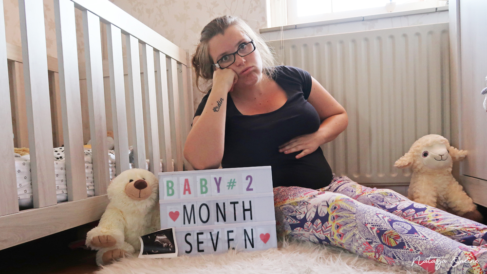 zeven maanden zwanger