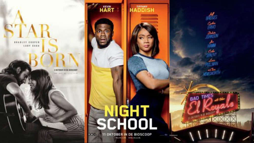 a star is born, night school, bad times at the el royale movie review